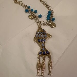 Authentic Lily Pulitzer fish and shell necklace